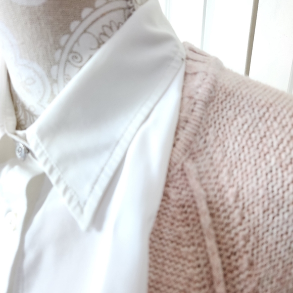 Lauren Ralph Lauren Preppy Pink Soft Academia Coquette Girl Sweater size PL - Picture 6 of 11